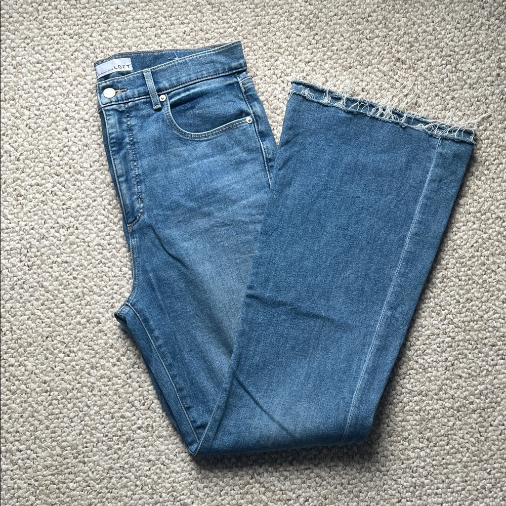 Loft Women's Flare Blue Jeans